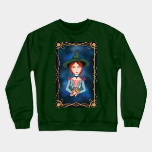 Red hair capricorn witch Crewneck Sweatshirt